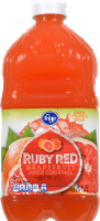 slide 1 of 4, Kroger Ruby Red Grapefruit Juice Cocktail, 64 fl oz