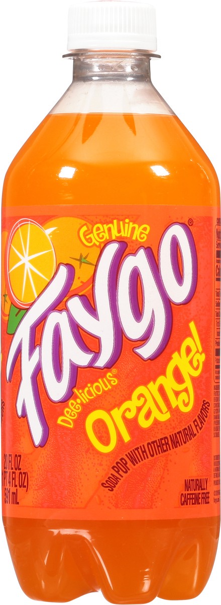 slide 5 of 9, Faygo Orange Soda 20 fl oz, 20 fl oz
