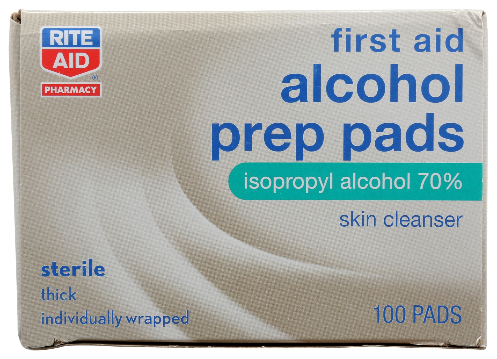 slide 1 of 1, Rite Aid First Aid Alcohol Prep Pads, 100 ct