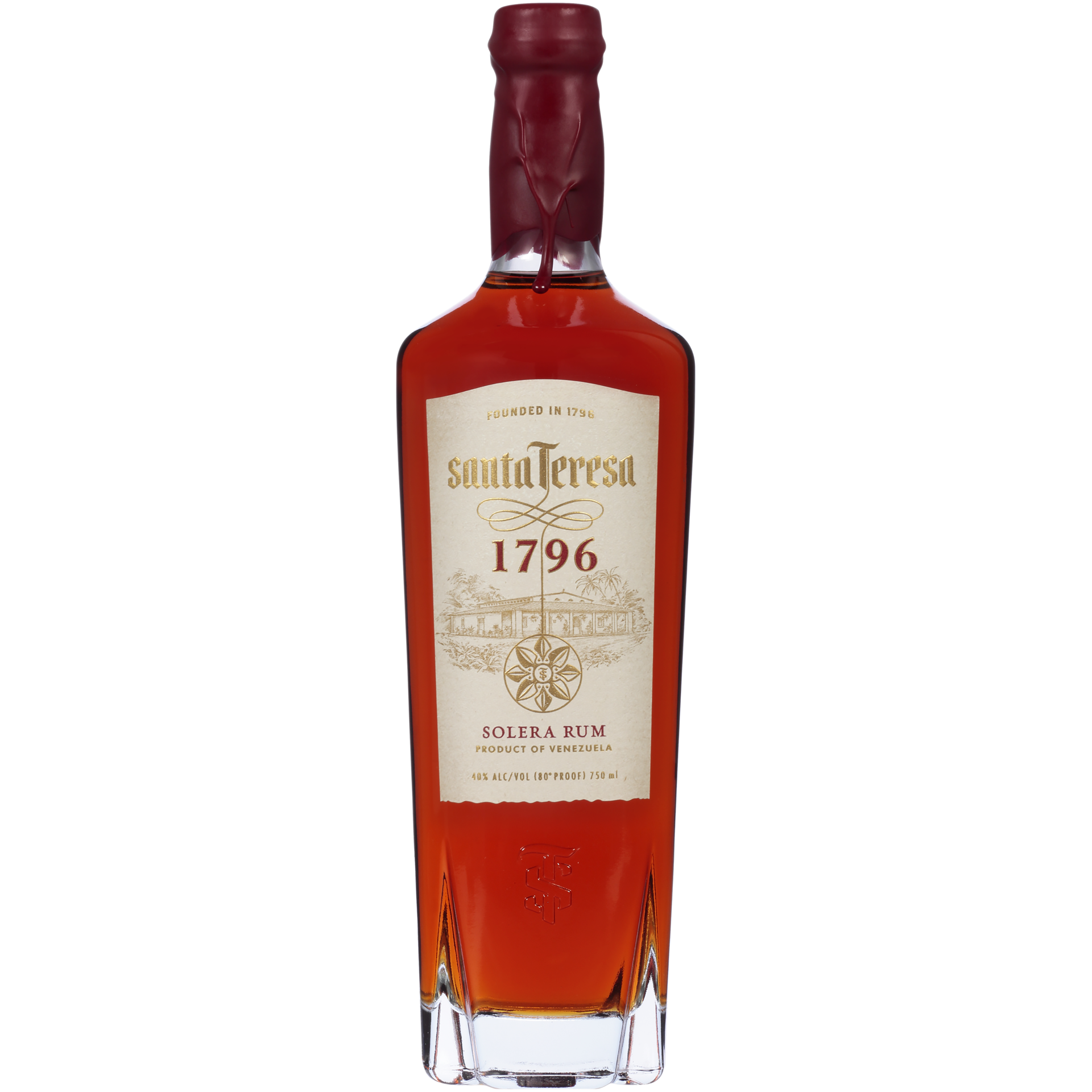 slide 3 of 5, Santa Teresa Rum 1796 40% 75Cl/750Ml, 750 ml