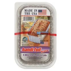 Handi-foil Mini Loaf Pans & Lids 5 Each
