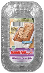 Handi-foil Eco-Foil Mini Loaf Pans Lids