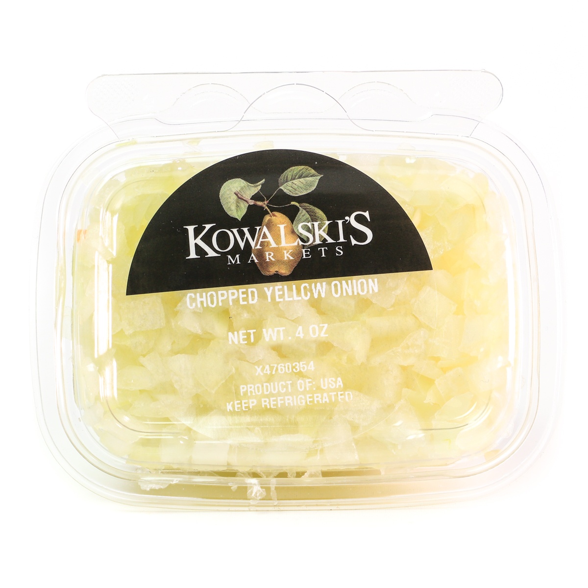 slide 1 of 1, Kowalski's Chopped Yellow Onion, 4 oz