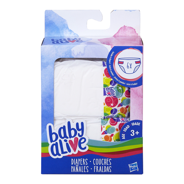 slide 1 of 3, Baby Alive Diapers, 1 ct