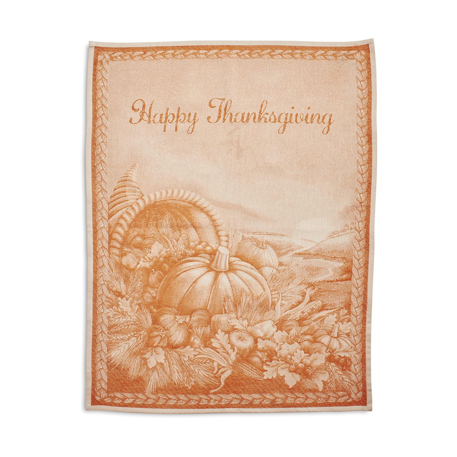 slide 1 of 1, Sur La Table Happy Thanksgiving Jacquard Towel, 31 in x 24 in