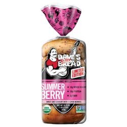 Dave's Killer Bread Summer Berry Bagels, Limited Edition Organic Bagels, 5 Count
