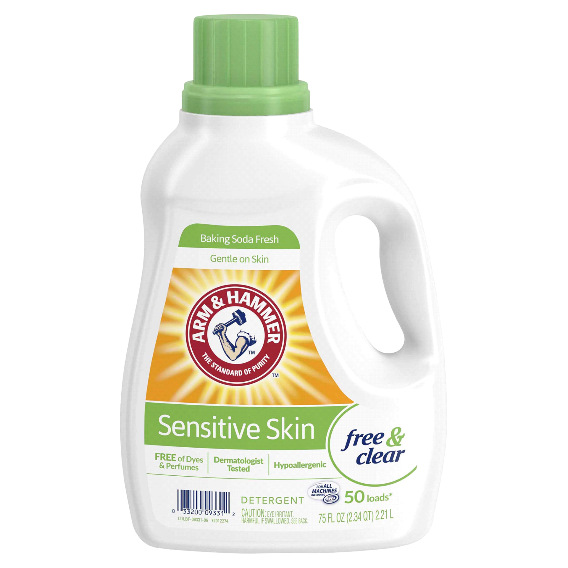 slide 1 of 5, Arm & Hammer™ laundry detergent, sensitive skin, 75 fl oz