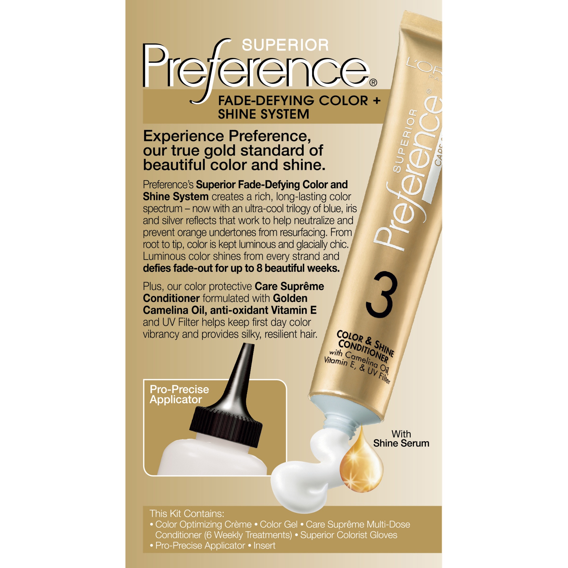 slide 7 of 8, L'Oréal Superior Preference Hair Color Cools Anti-Brass 5C Cool Medium Brown, 1 ct