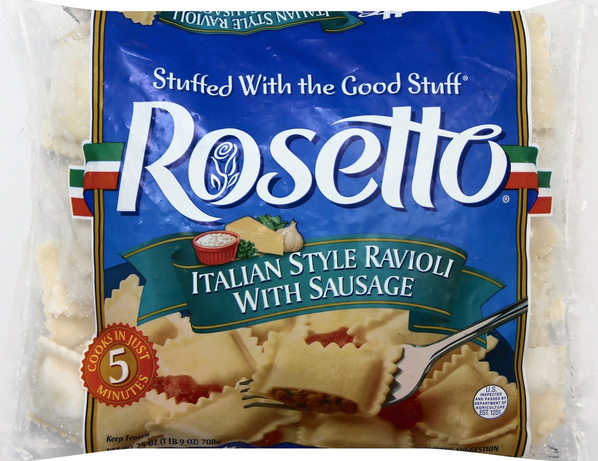 slide 5 of 5, Rosetto Ravioli 25 oz, 27.5 oz