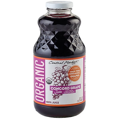 slide 1 of 1, Central Market Organics 100% Concord Grape Juice - 32 oz, 32 oz