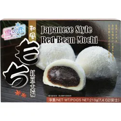 Yuki & Love Japanese Style Red Bean Mochi - 7.4 oz