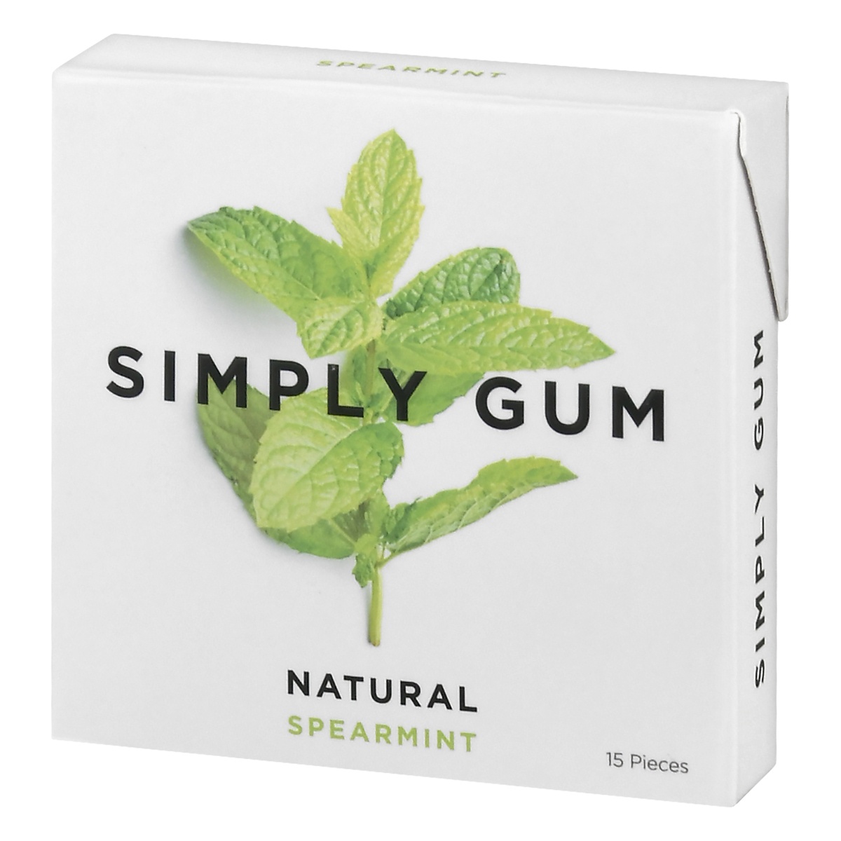 slide 3 of 10, SIMGUM Gum Spearmint, 15 ct