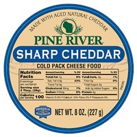 slide 3 of 5, Pine River Cheese Spread, Sharp Cheddar, 8 oz