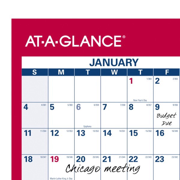 slide 9 of 9, AT-A-GLANCE® 2026 Vertical Horizontal Reversible Erasable Yearly Wall Calendar, Large, 24"" x 36"", 1 ct