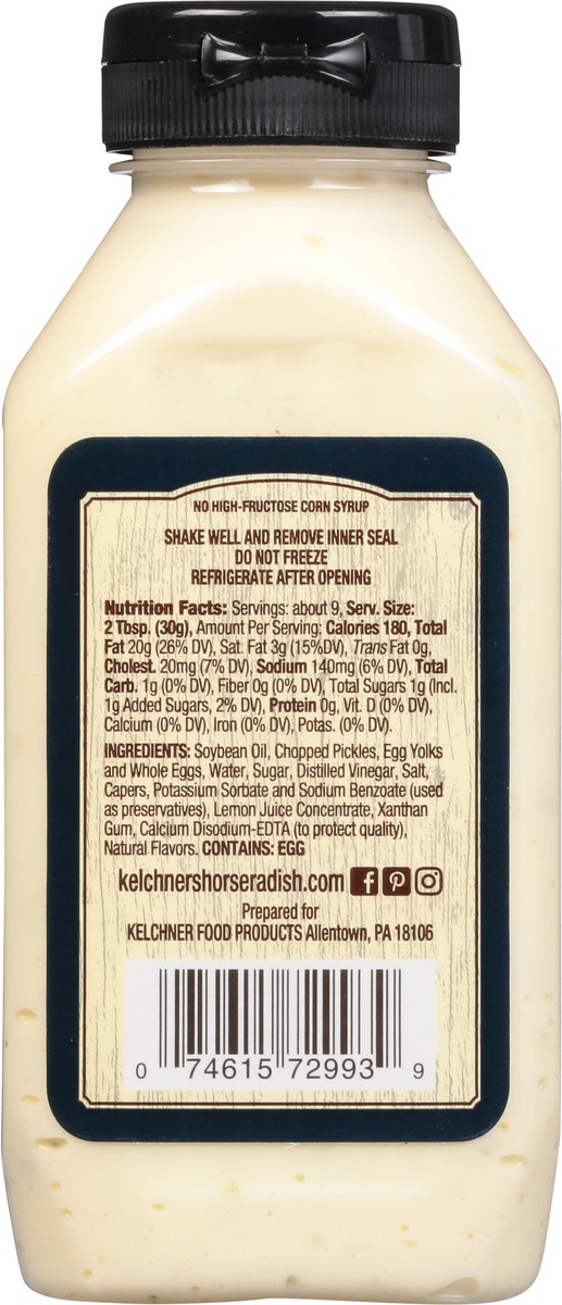 slide 3 of 9, Kelchner Food Products Traditional Tartar Sauce 9.5 oz, 9.5 oz