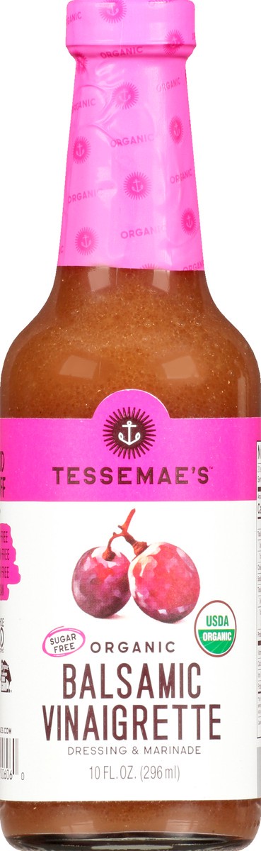 slide 9 of 9, Tessemae's Organic Balsamic Vinaigrette Dressing & Marinade 10 oz, 10 oz