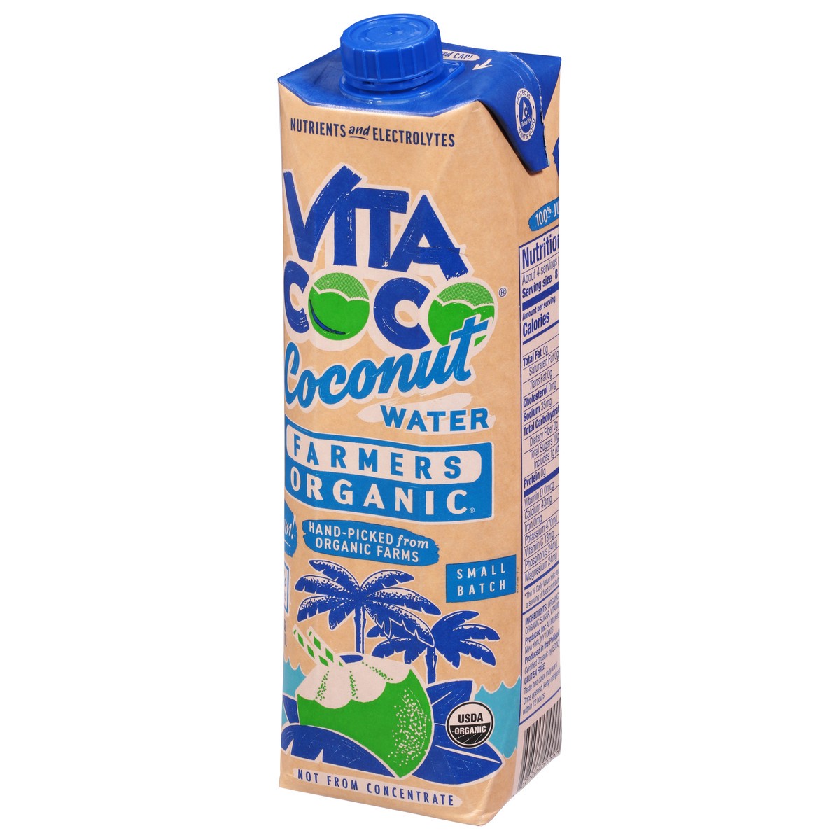 slide 8 of 9, Vita Coco Farmers Organic Coconut Water - 33.8 fl oz,