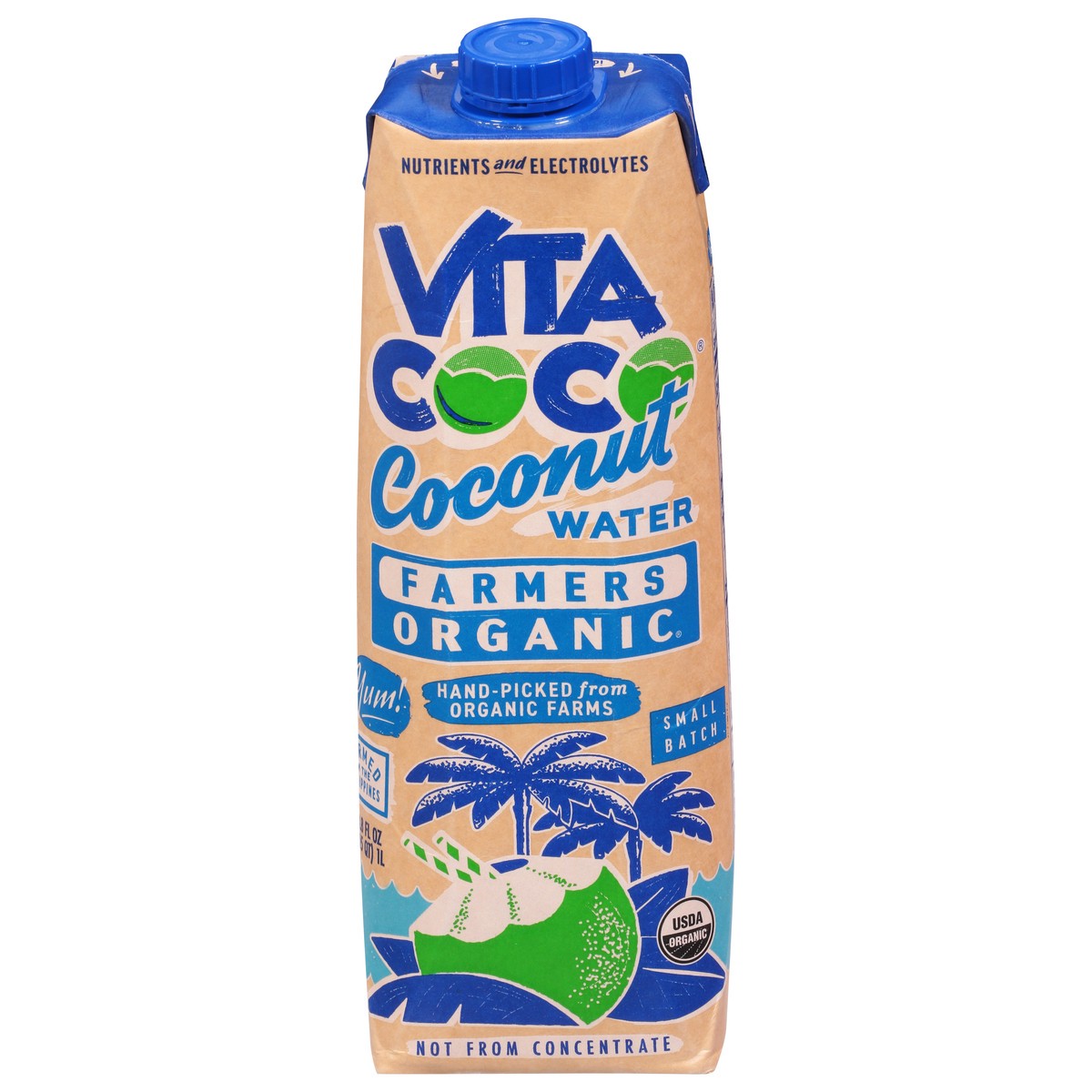 slide 1 of 9, Vita Coco Farmers Organic Coconut Water - 33.8 fl oz,