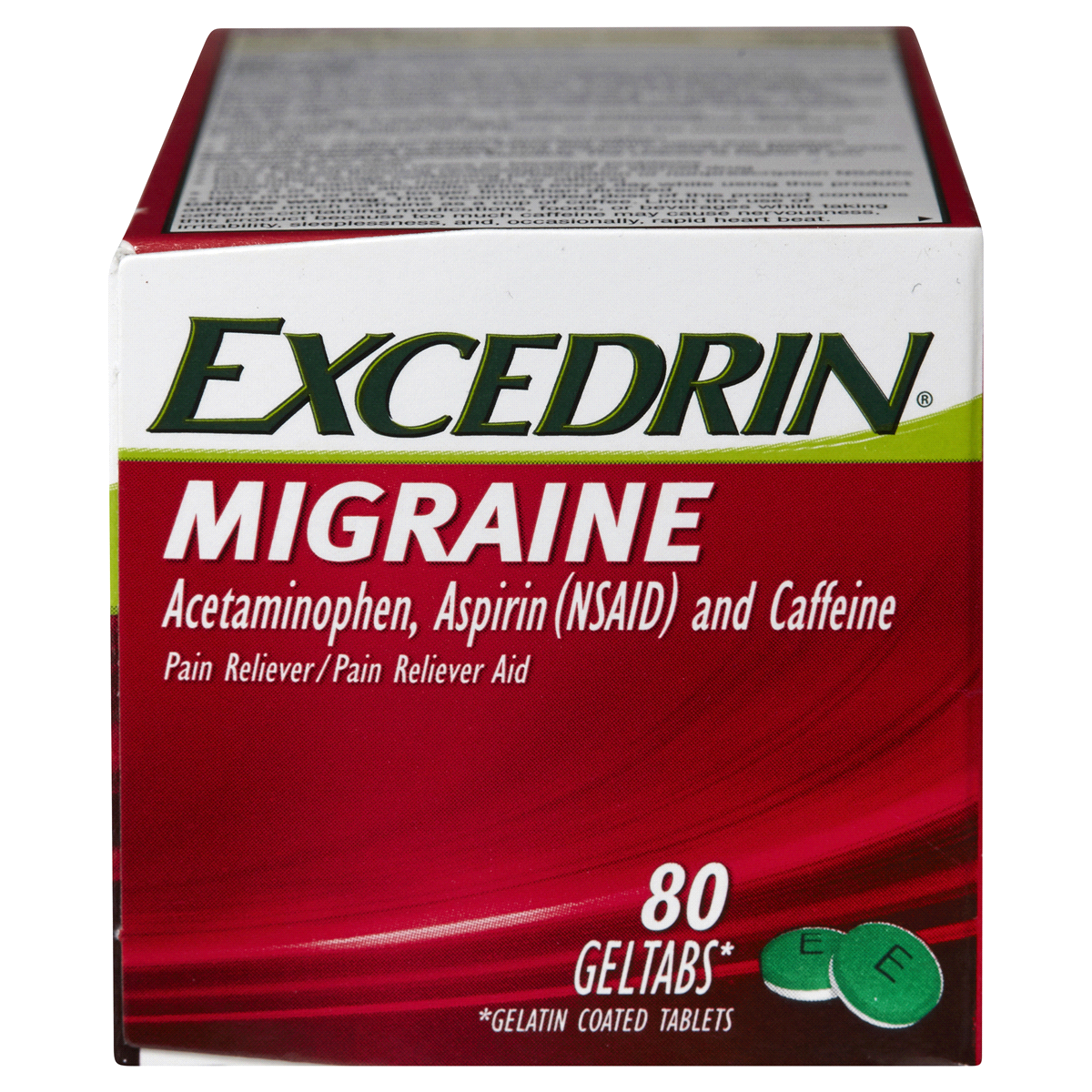 slide 8 of 11, Excedrin Migraine Geltabs Acetaminophen Aspirin Nsaid, 80 ct