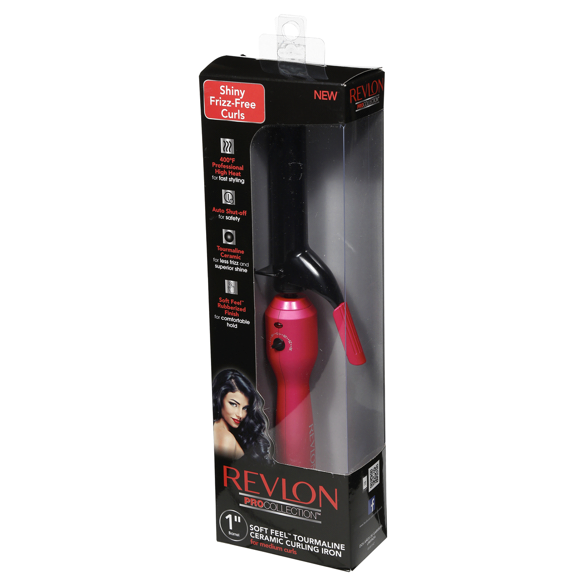 slide 2 of 7, Revlon Pro Collection Soft Feel Curling Iron Pink 1, 1 ct