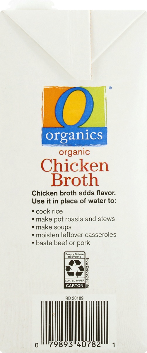 slide 7 of 9, O Organics Organic Broth Chicken Flavored, 
