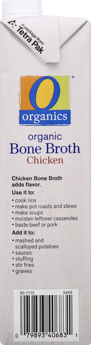 slide 3 of 4, O Organics Bone Broth, Organic, Chicken, 