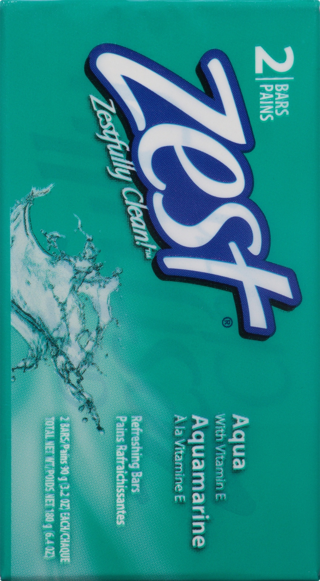 slide 4 of 7, Zest Zestfully Clean Refreshing Bars Aqua , 2 ct