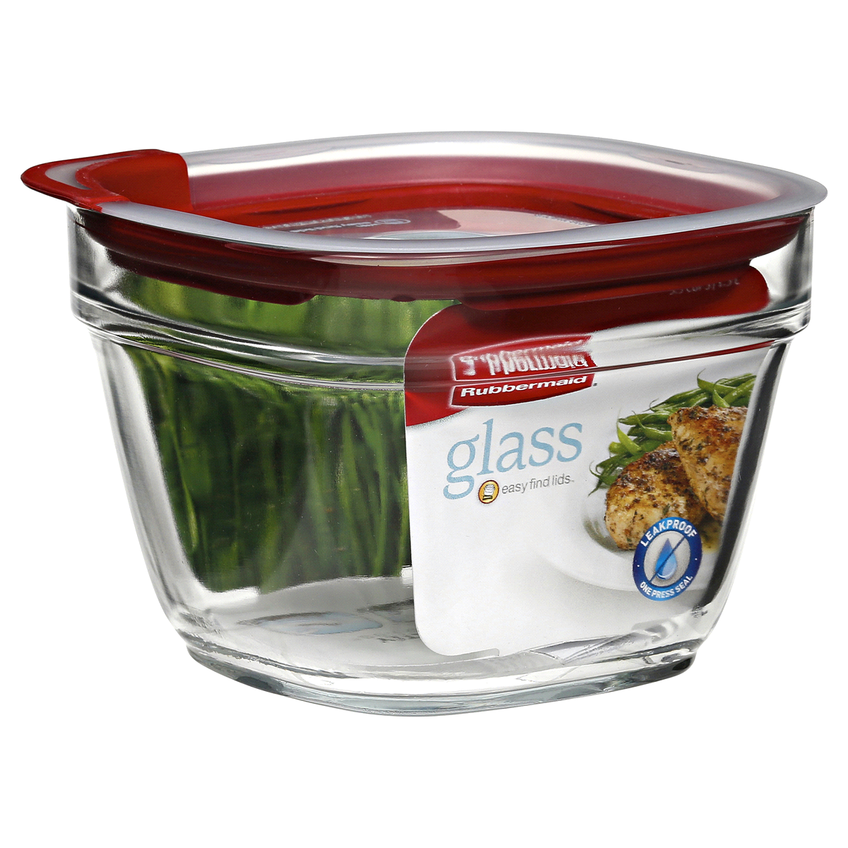 slide 5 of 7, Rubbermaid Glass Food Storage Container, 5.5 cup