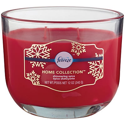 slide 1 of 1, Febreze Home Collection Shimmering Spice Candle, 12 oz