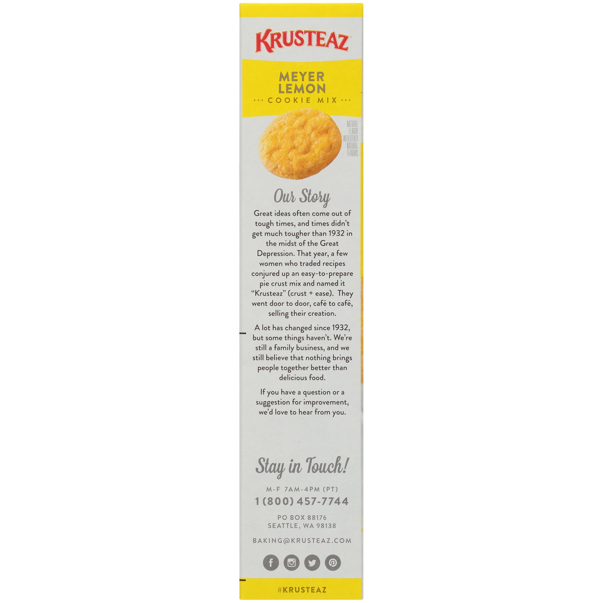 slide 6 of 8, Krusteaz Meyer Lemon Cookie Mix, 15.25 oz