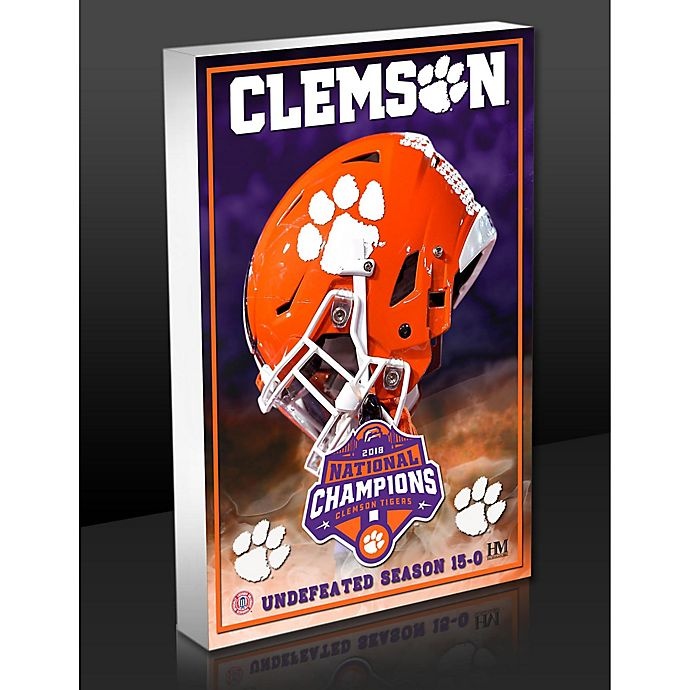 slide 1 of 1, NCAA Clemson University 2018 Football National Championship Acrylic Block, 1 ct