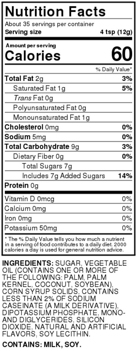 slide 2 of 3, Food Club Hazelnut Creamer Powder, 15 oz