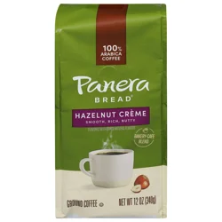 Panera Bread Panera Hazelnut Crme, Ground Coffee, Flavored Coffee, Bagged - 12 oz