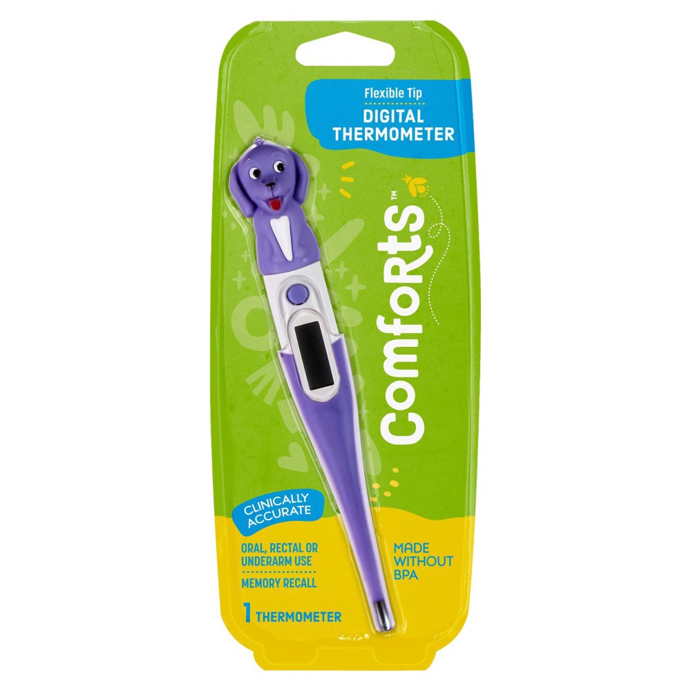 slide 1 of 2, Comforts Digital Thermometer, 1 ct