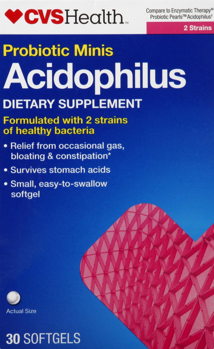 slide 13 of 13, CVS Health Probiotic Minis Softgels, 30 Ct, 30 ct