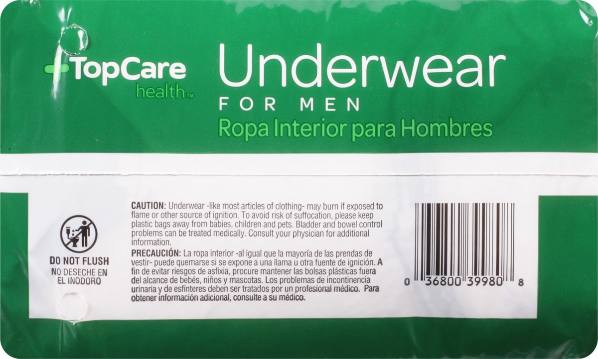 slide 7 of 9, TopCare Health S/M Maximum Absorbency for Men Underwear 20 ea, 20 ct