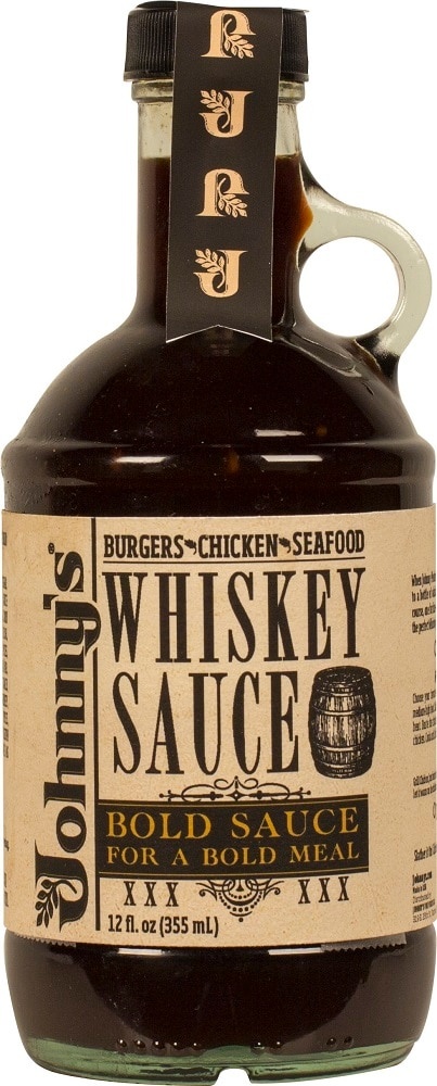 slide 1 of 1, Johnny's Whiskey Sauce Bold Sauce, 12 fl oz