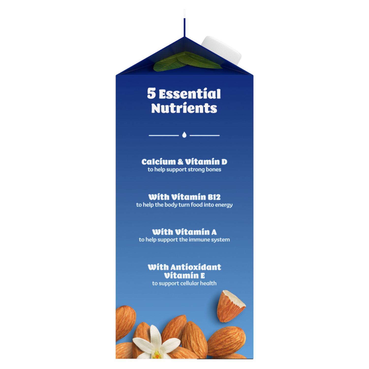 slide 7 of 8, Silk Almond Milk, Vanilla, Dairy Free, Gluten Free, 64 FL OZ Half Gallon, 64 fl oz