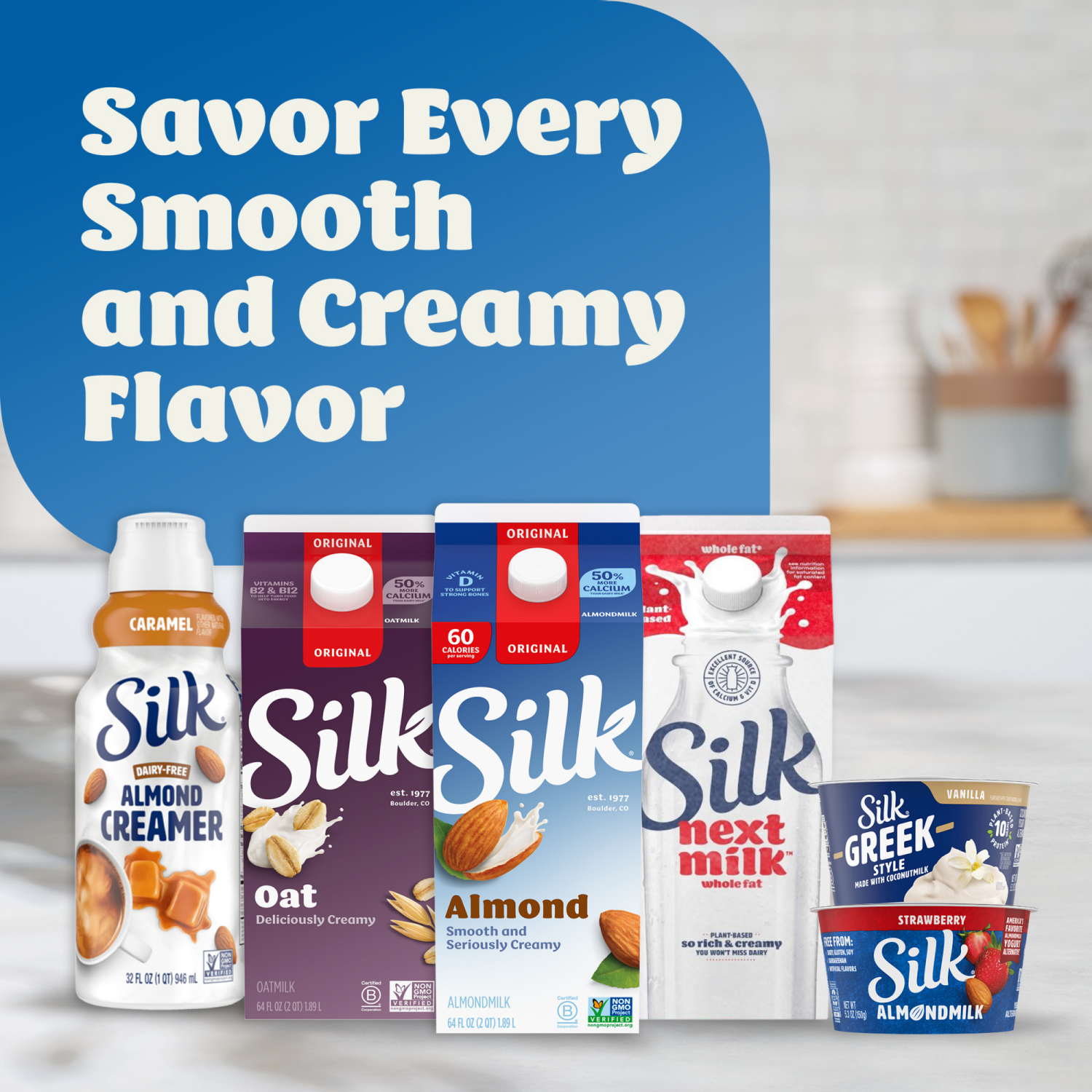 slide 5 of 5, Silk Coconut Milk, Original, Dairy Free, Gluten Free, 64 FL OZ Half Gallon, 64 fl oz