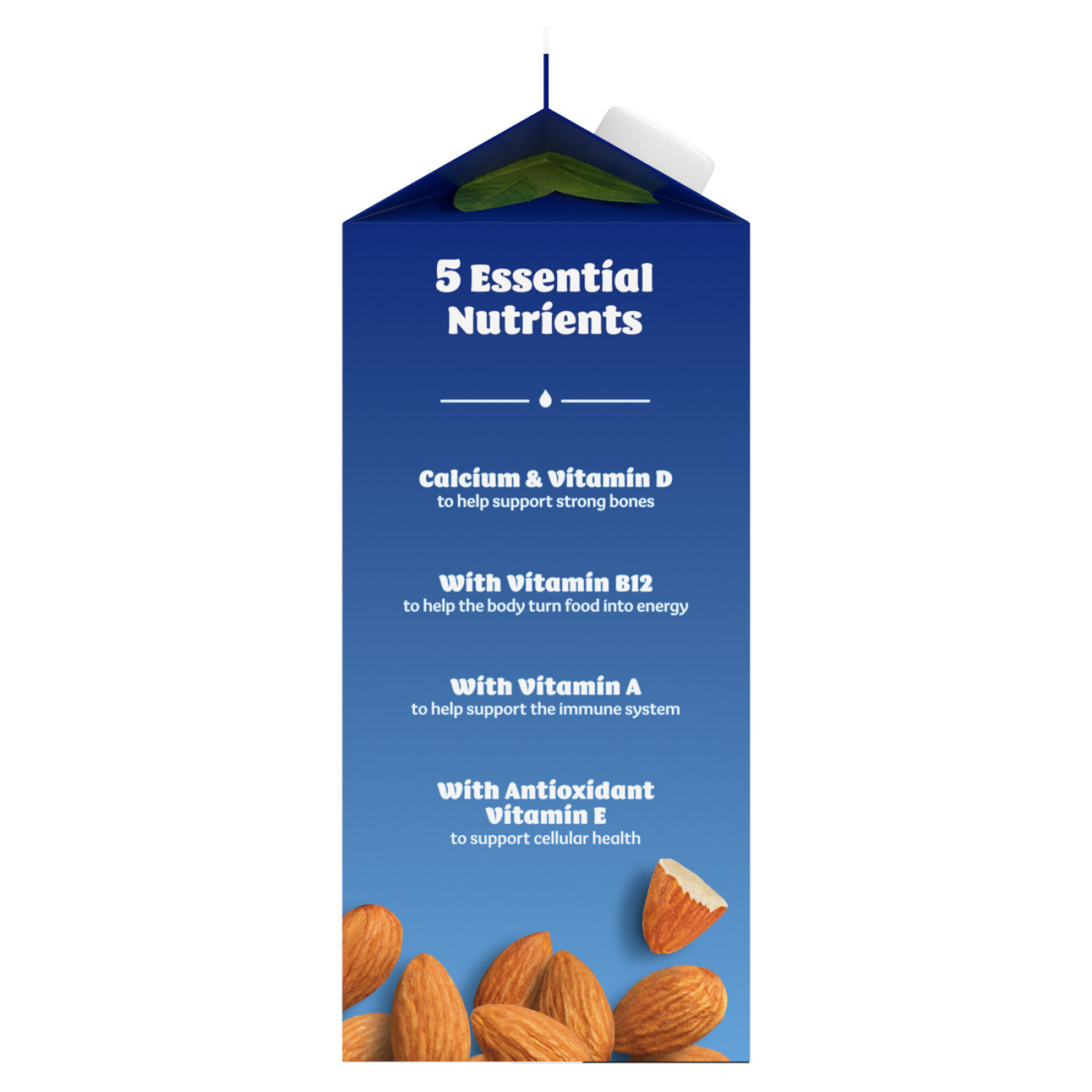 slide 7 of 8, Silk Almond Milk, Unsweet, Dairy Free, Gluten Free, 64 FL OZ Half Gallon, 64 fl oz