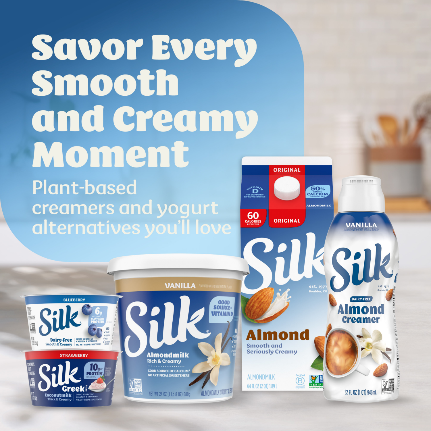 slide 4 of 5, Silk Strawberry Almond Milk Yogurt Alternative, 5.3 Oz., 5.3 oz