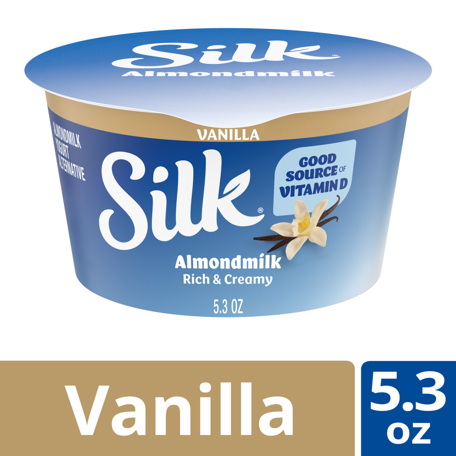 slide 2 of 5, Silk Vanilla Almond Milk Yogurt Alternative, 5.3 Oz., 5.3 oz