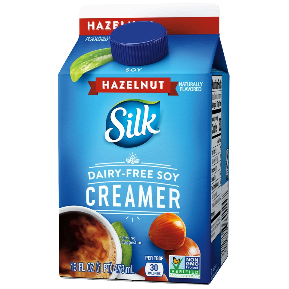 slide 3 of 8, Silk Hazelnut Dairyfree Soy Creamer, 16 fl oz