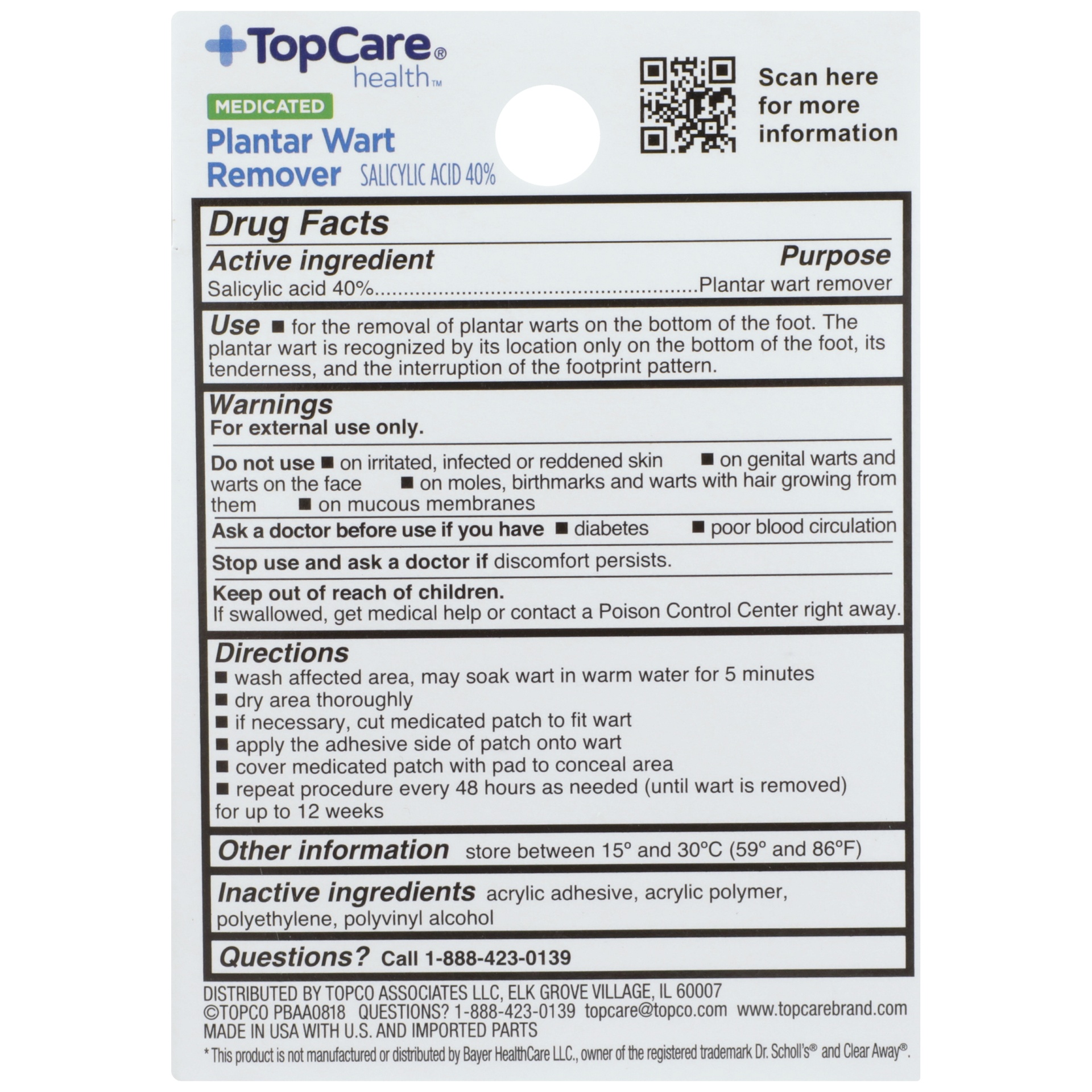 slide 5 of 6, TopCare Tc Wart Remvr Plantar, 24 ct