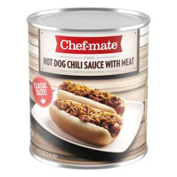 CHEF-MATE Hot Dog Chili Sauce With Meat 6lbs 108 oz Can