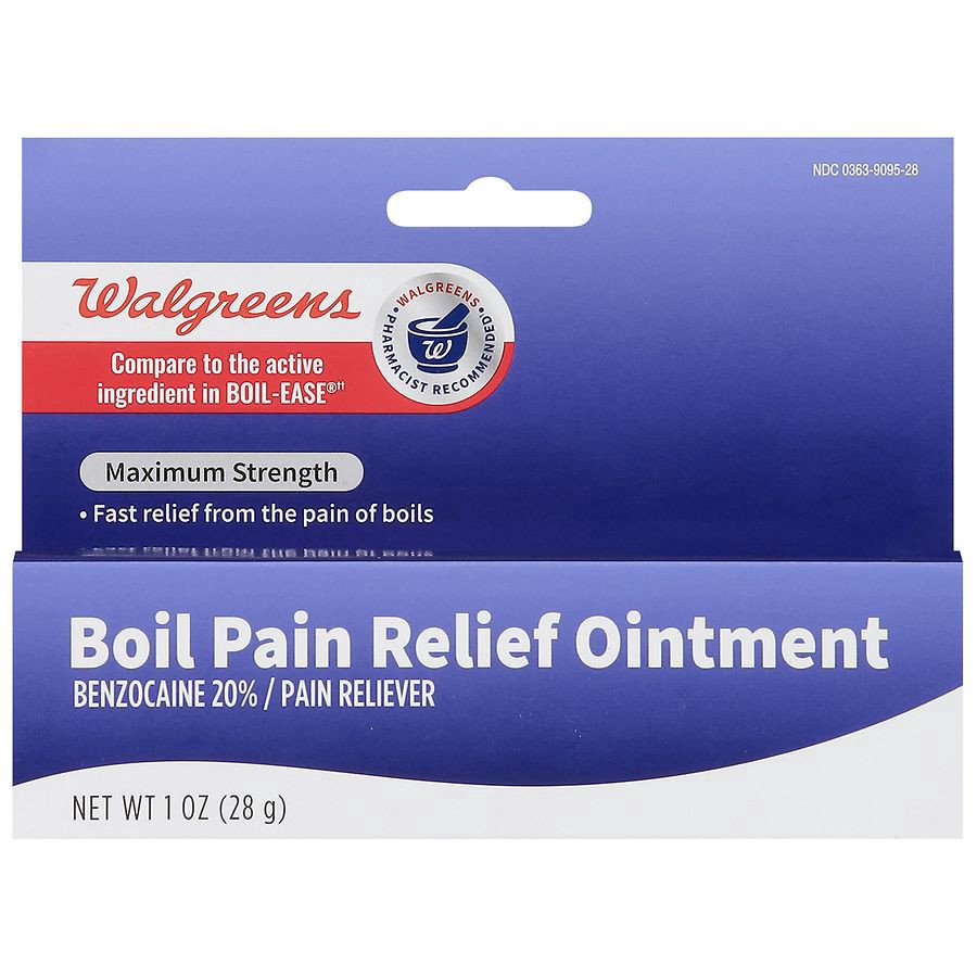 slide 1 of 3, Walgreens Boil Pain Relieving Ointment, 1 oz 1 oz