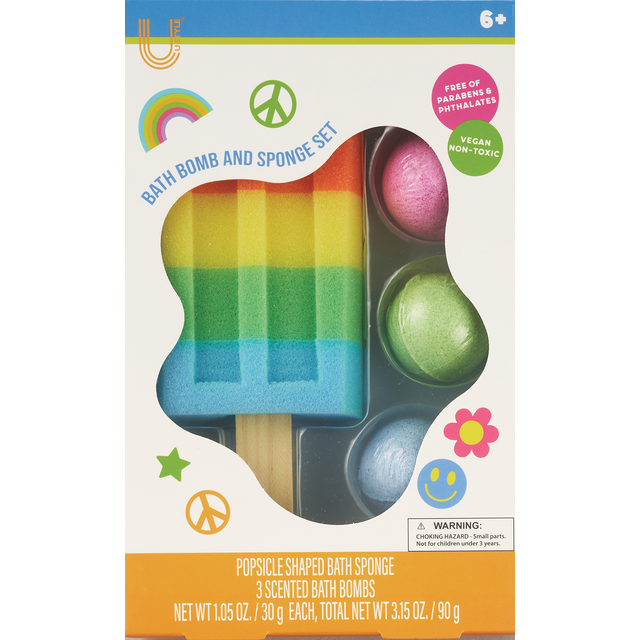 slide 1 of 1, U Style Popscle Bth Bomb Spnge Set, 1 ct