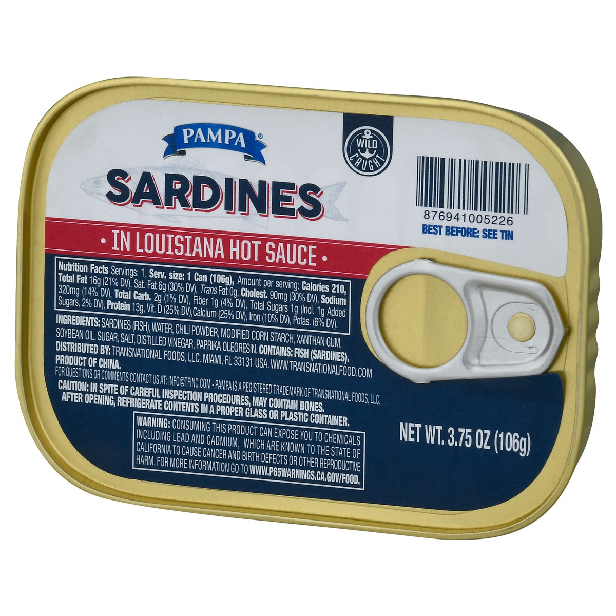 slide 10 of 14, Pampa Sardines In Hot Sauce, 3.75 oz