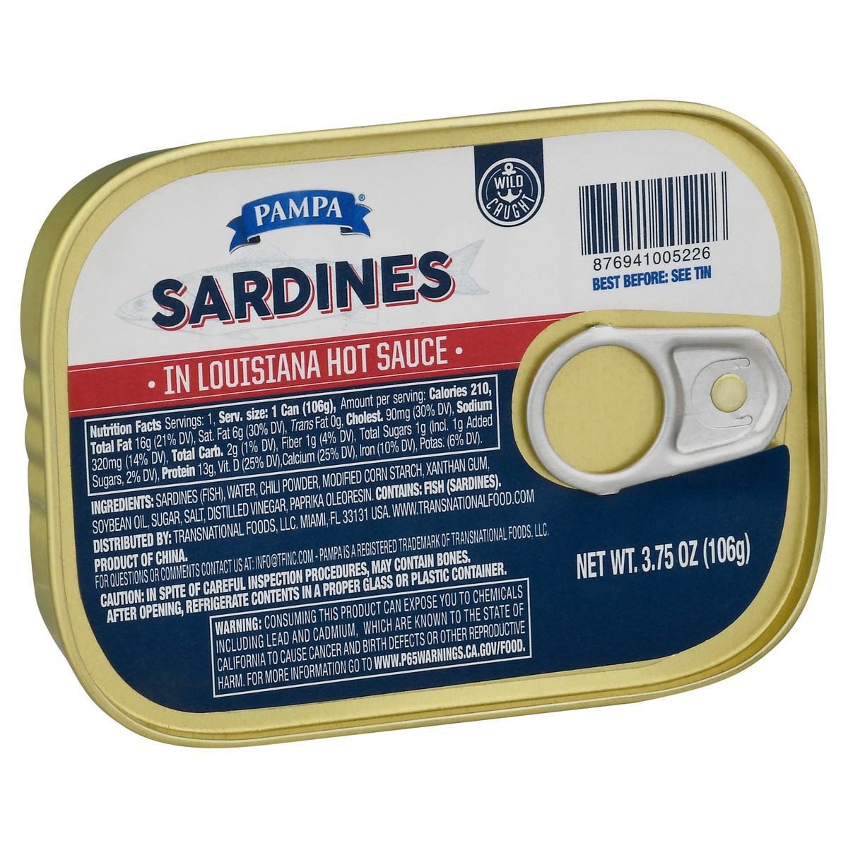 slide 11 of 14, Pampa Sardines In Hot Sauce, 3.75 oz