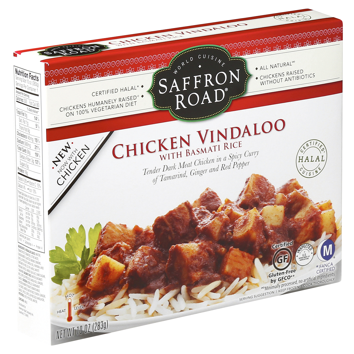 slide 3 of 6, Saffron Road Chicken Vindaloo With Basmati Rice, 10 oz